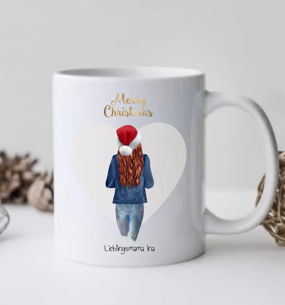 Weihnachtsgeschenk Mama, Lieblingsmama - personalisierte Tasse beste Mutter - Geburtstagsgeschenk - Weihnachtsgeschenk