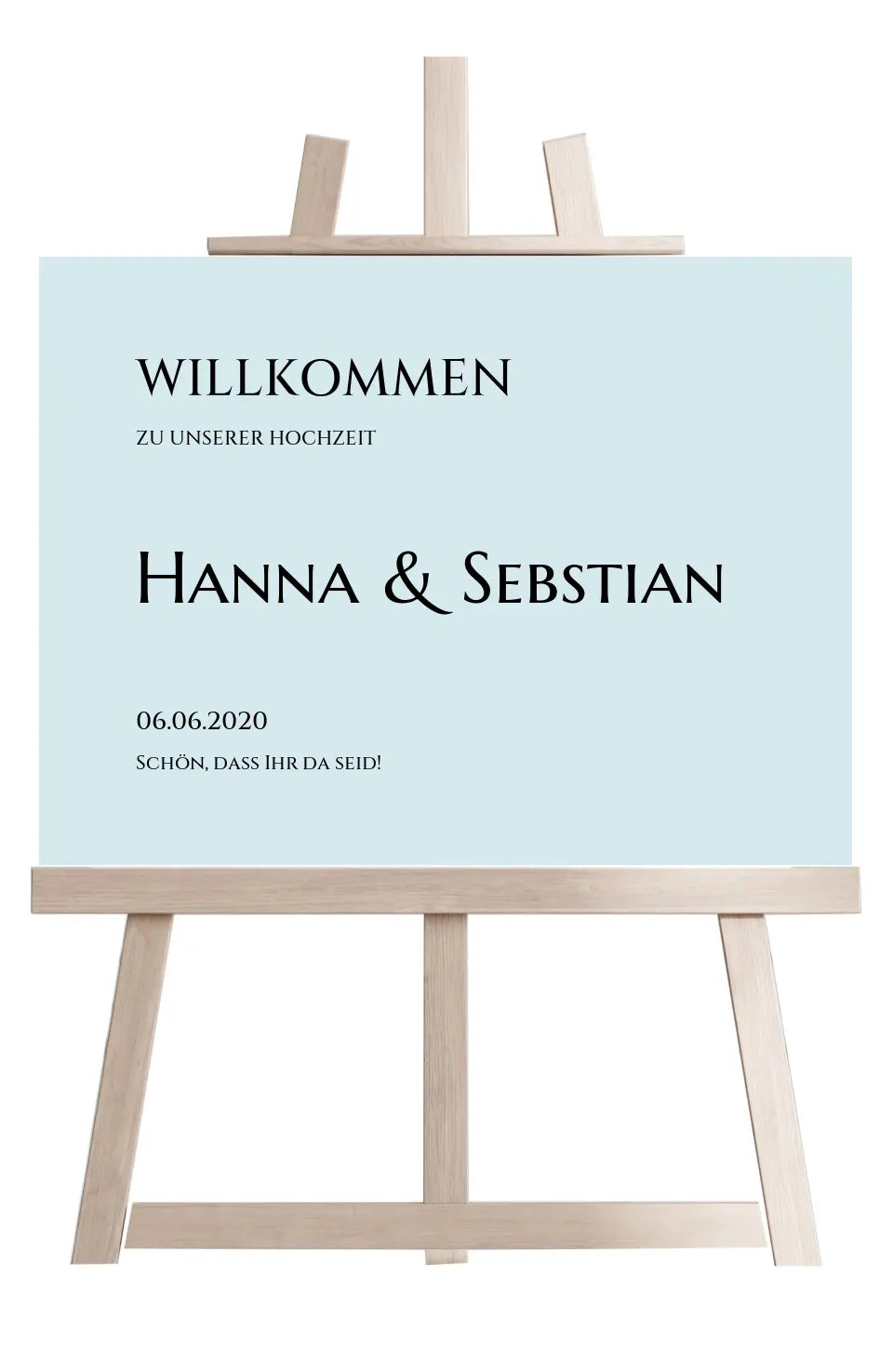 Willkommensposter Hochzeit | Willkommensschild Hochzeit personalisiert mit Namen Datum | Empfang Schild Hochzeit