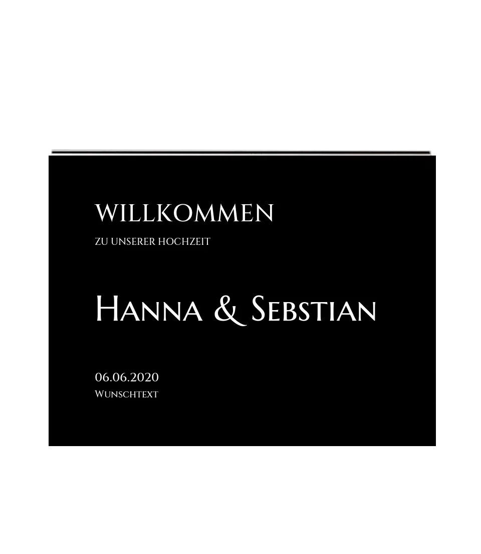 Willkommensposter Hochzeit | Willkommensschild Hochzeit personalisiert mit Namen Datum | Empfang Schild Hochzeit