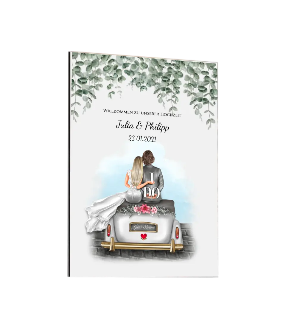 Willkommensposter Hochzeit | Willkommensschild Hochzeit personalisiert | Hochzeitsempfang Tafel