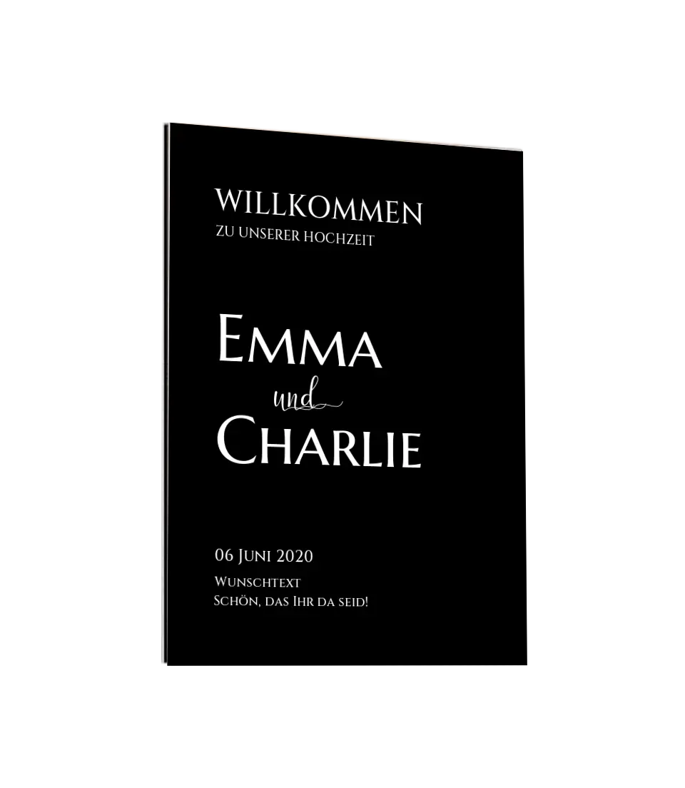 Willkommensposter Hochzeit | Willkommensschild Hochzeit personalisiert | Hochzeitsempfang Tafel