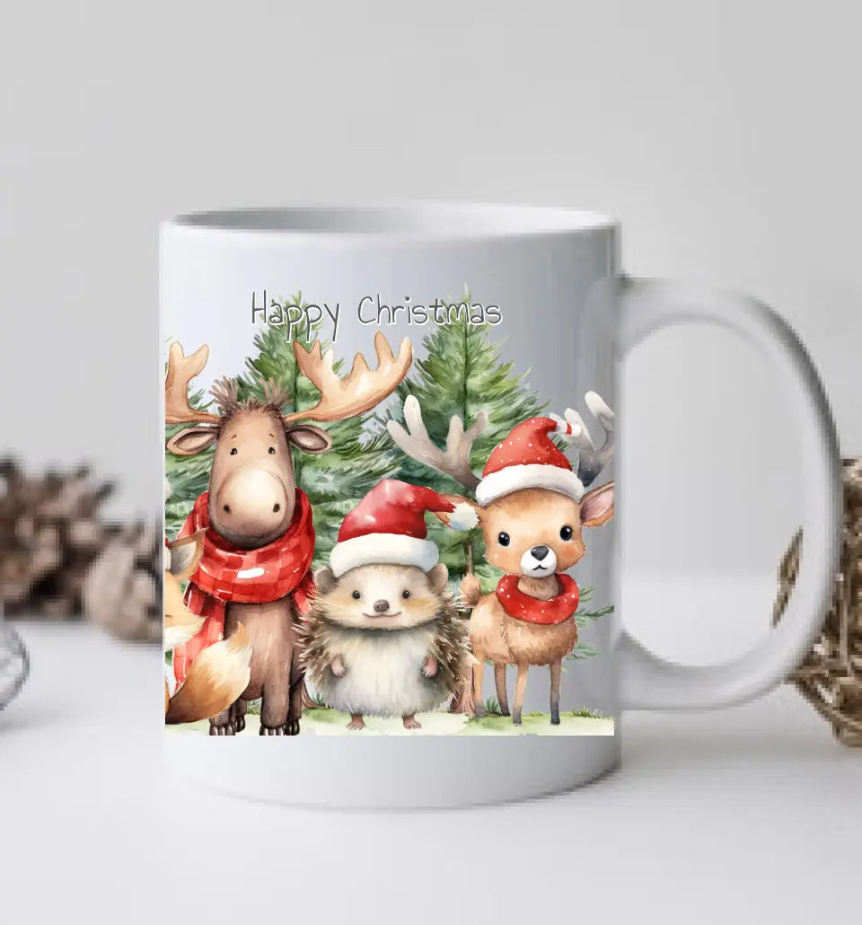 Geschenk Nikolaus, Weihnachten personalisiert - Kindertasse, Kinderbecher, Kinderteller - Nikolaustasse, Weihnachtstasse - mit Name