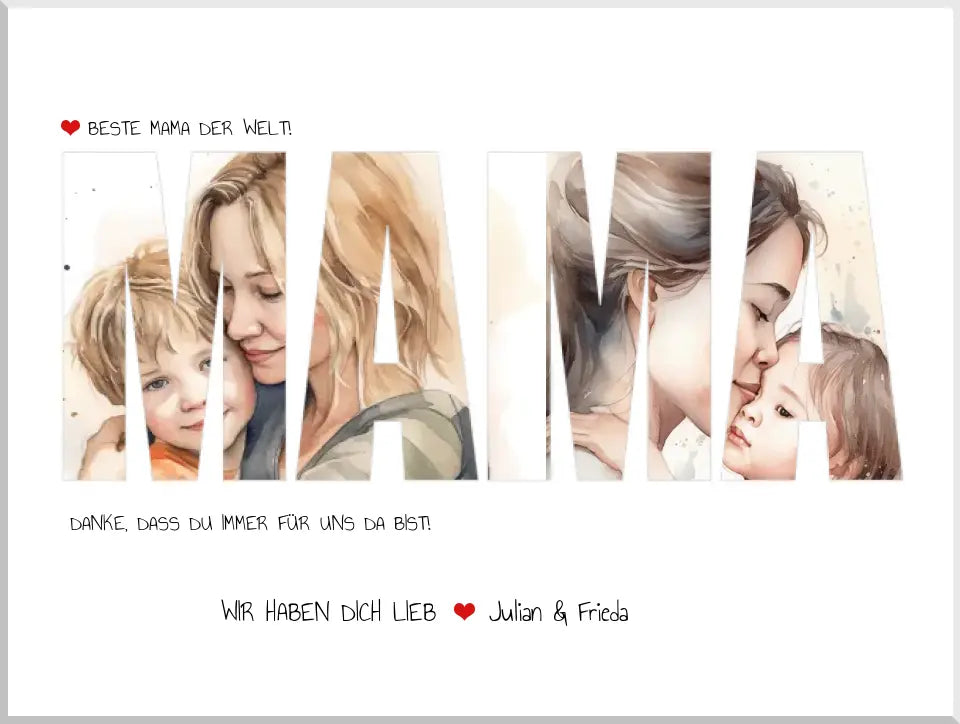 Personalisiertes Muttertagsgeschenk Fotoposter | Geschenk Mama Geburtstagsgeschenk Mama