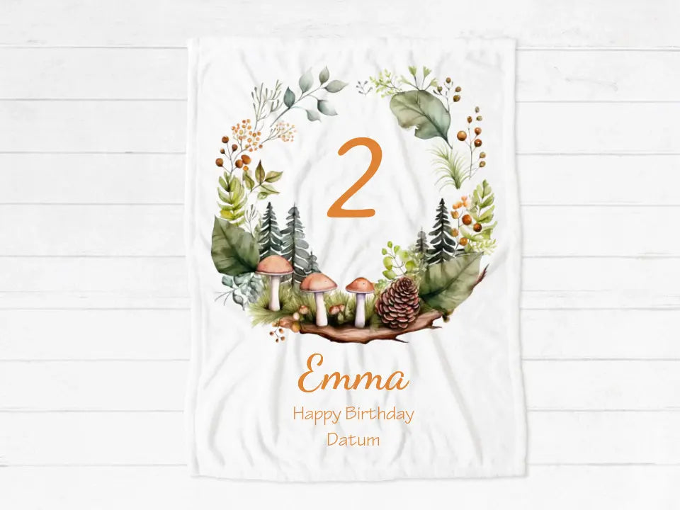 Geburtstagsgeschenk 1.-10. Geburtstag | Kinderdecke  Kuschelige Decke für Jungen und Mädchen | Kinderzimmerdeko