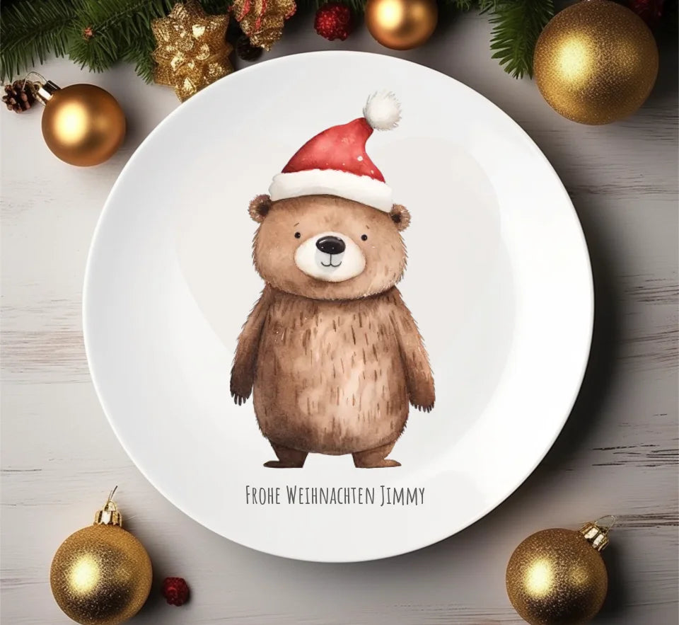 Geschenk Nikolaus, Weihnachten personalisiert - Kindertasse, Kinderbecher, Kinderteller - Nikolaustasse, Weihnachtstasse - mit Name