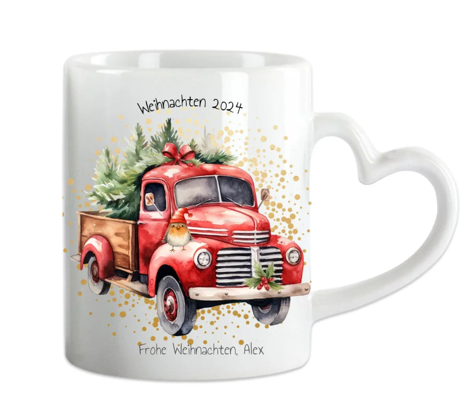 Geschenk Nikolaus, Weihnachten personalisiert - Kindertasse, Kinderbecher, Kinderteller - Nikolaustasse, Weihnachtstasse - mit Name