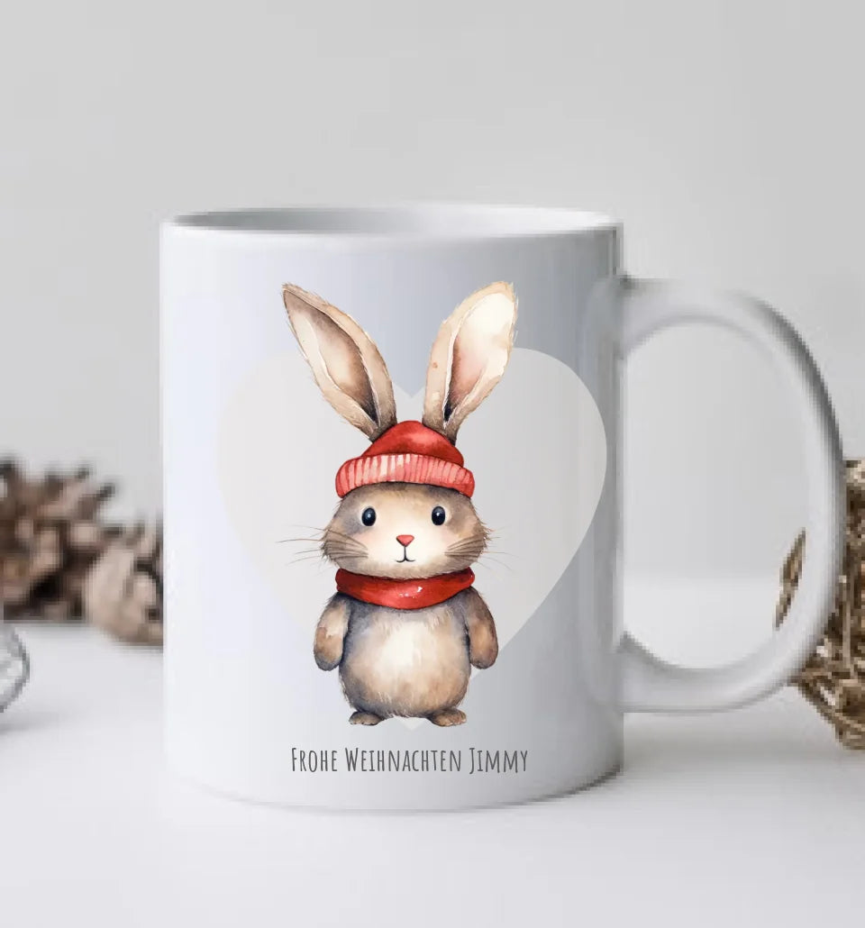 Geschenk Nikolaus, Weihnachten personalisiert - Kindertasse, Kinderbecher, Kinderteller - Nikolaustasse, Weihnachtstasse -mit Name - mit Name