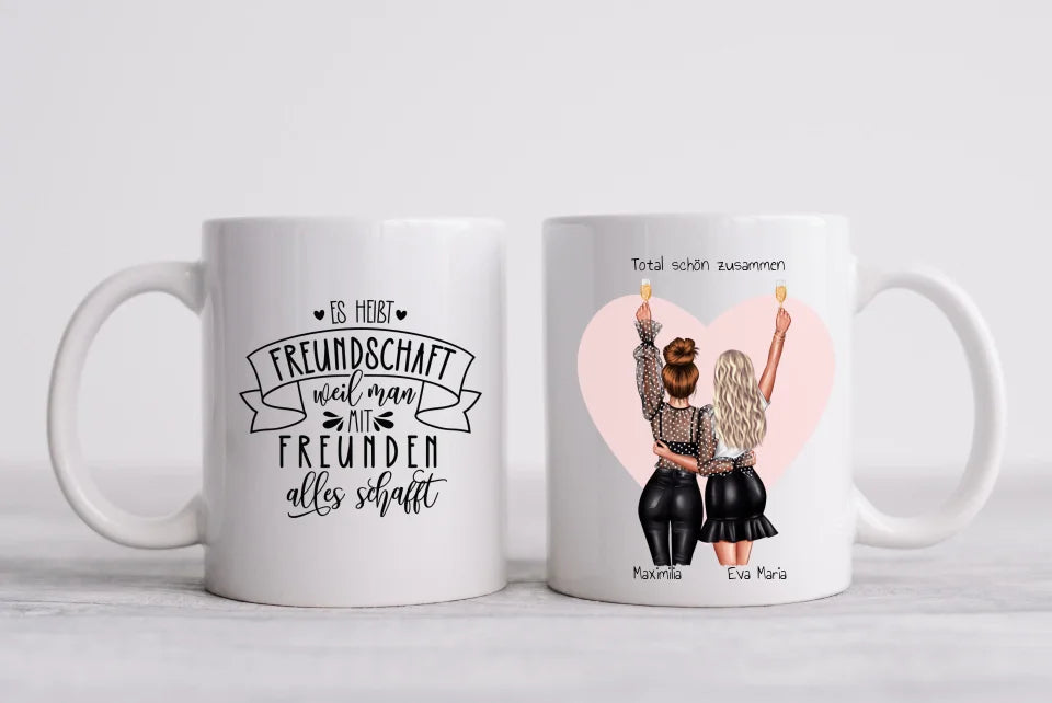 Personalisierte Tasse beste Freundin – Freundschaftsgeschenk zum Geburtstag