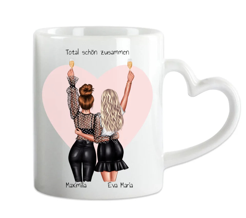 Personalisierte Tasse beste Freundin – Freundschaftsgeschenk zum Geburtstag
