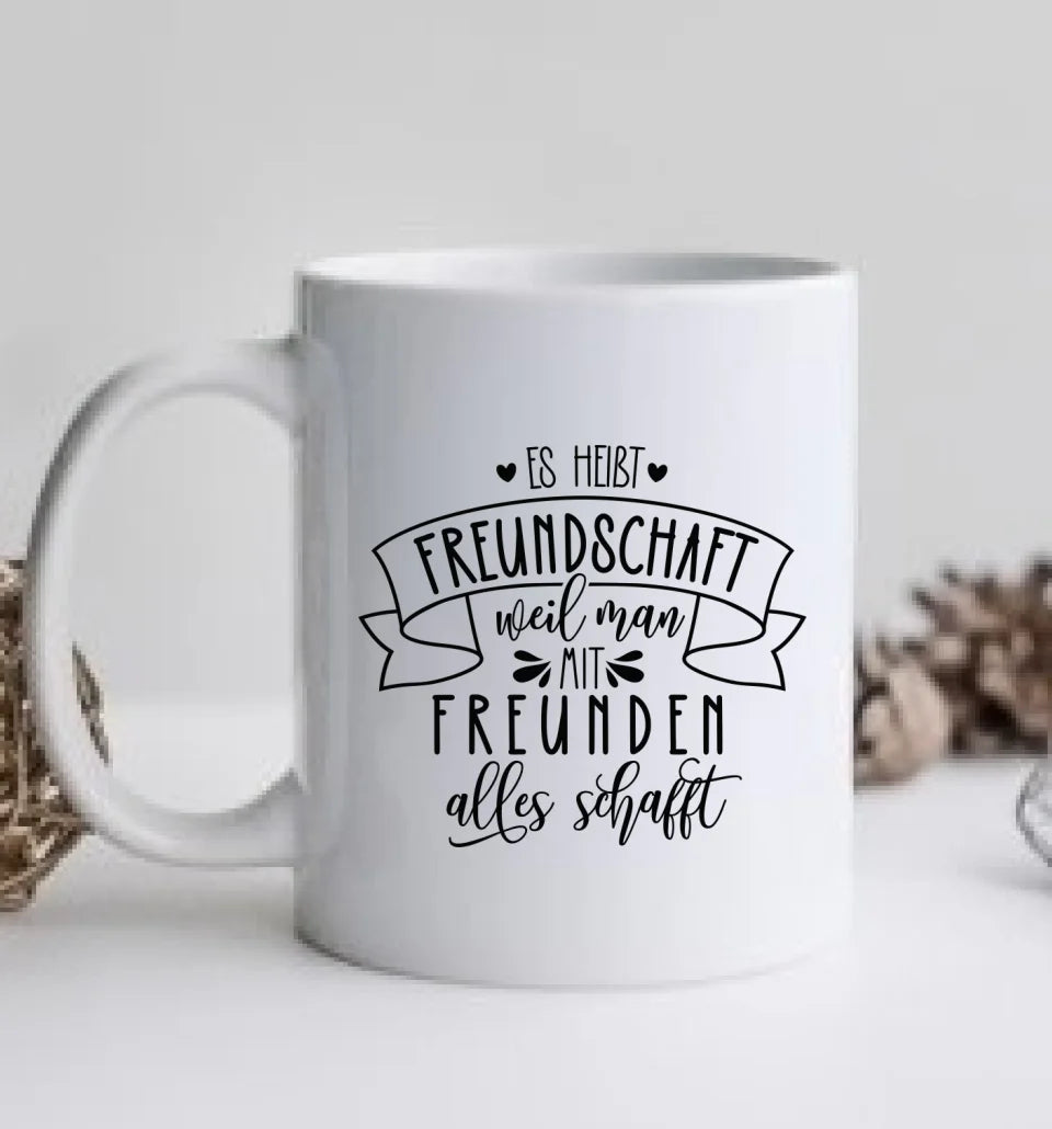 Personalisierte Tasse für 4 beste Freundinnen – Geschenk zum Geburtstag – Freundschaftsgeschenk