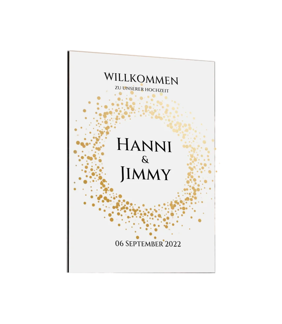 Willkommensposter Hochzeit | Willkommensschild Hochzeit personalisiert | Hochzeitsempfang Tafel
