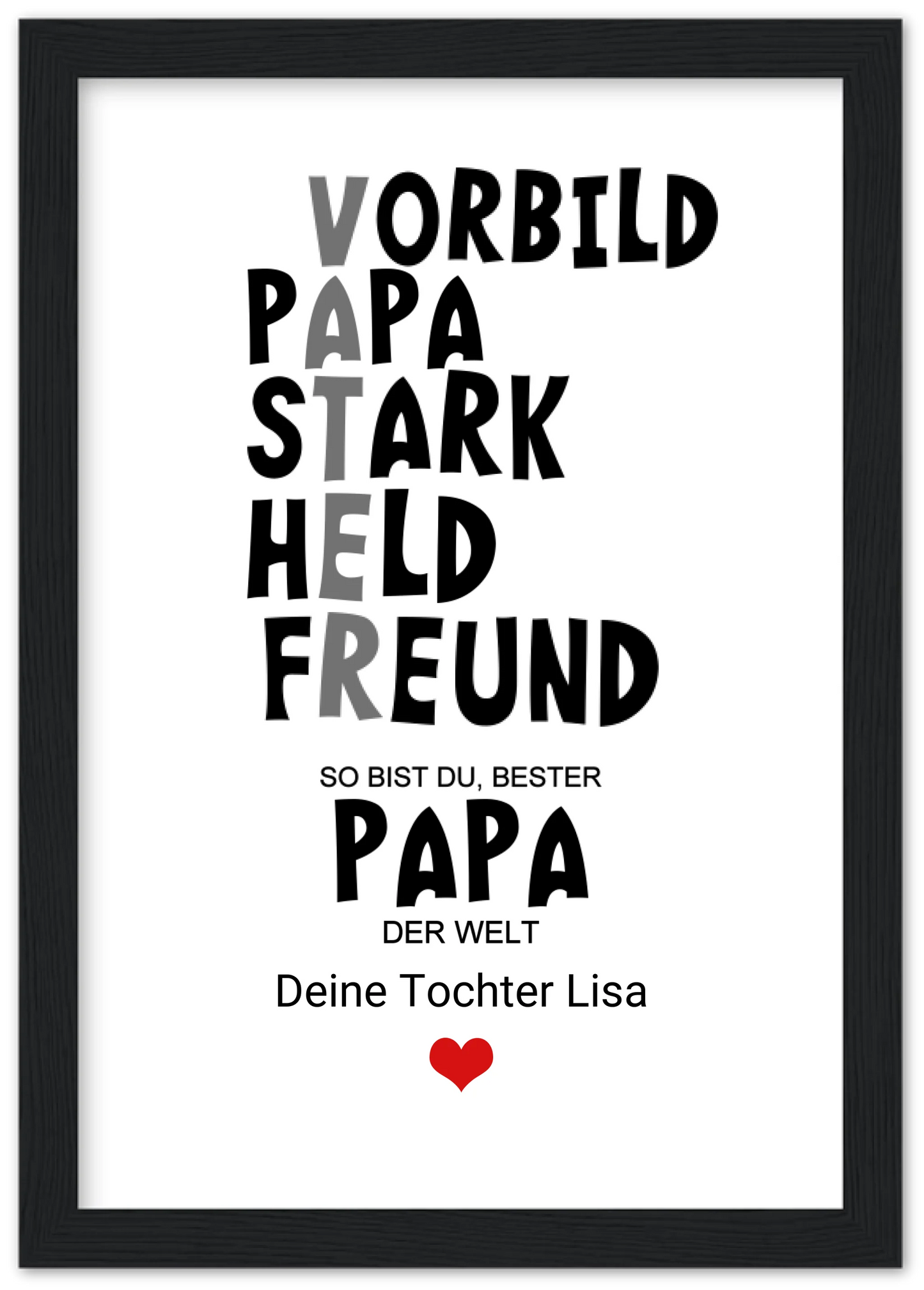 Personalisiertes Geschenk "Definition Vater" | Geburtstagsgeschenk Vatertagsgeschenk - Zeitraum-Kunstdrucke
