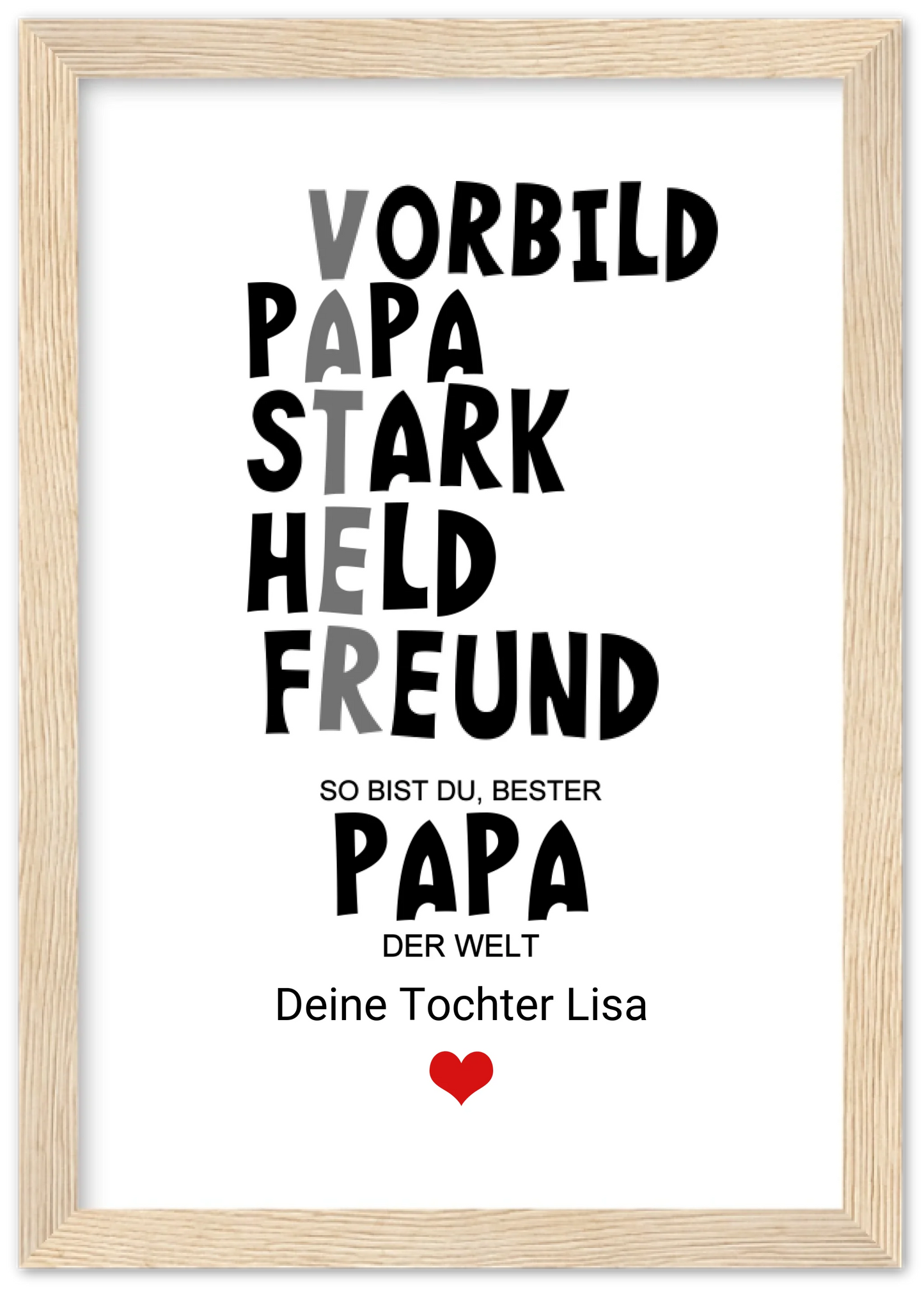 Personalisiertes Geschenk "Definition Vater" | Geburtstagsgeschenk Vatertagsgeschenk - Zeitraum-Kunstdrucke