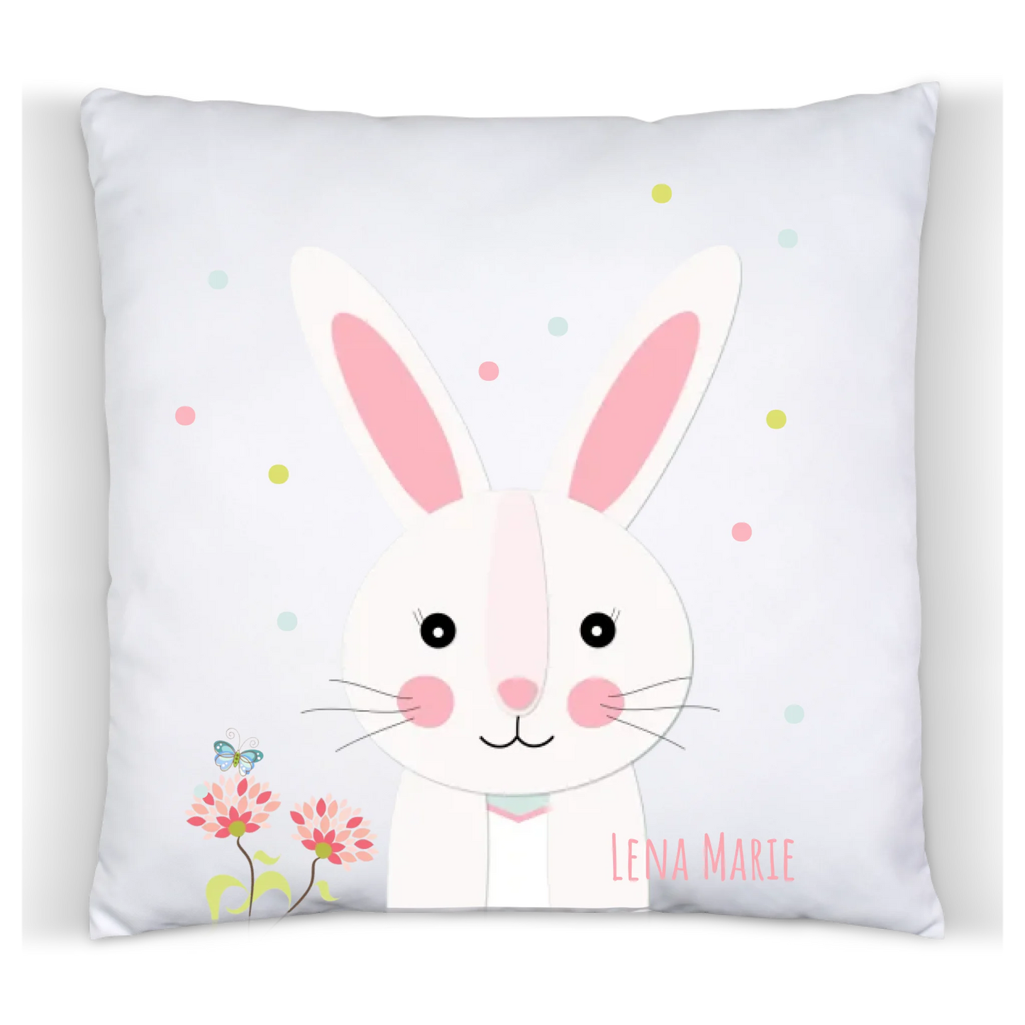 Kind Ostergeschenk kuscheliges Osterhase Kinderkissen mit Namen