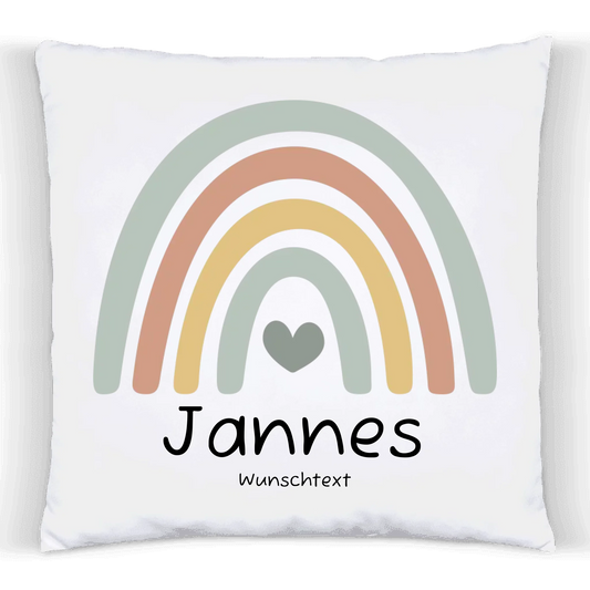 Personalisiertes Kissen Regenbogen | Einschulungsgeschenk Junge | Geburtstagsgeschenk, Babygeschenk  | Ostergeschenk