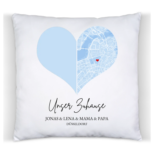 Muttertagsgeschenk Vatertagsgeschenk Geburtstagsgeschenk personalisiert | Fotokissen Geschenk Familie mit Namen