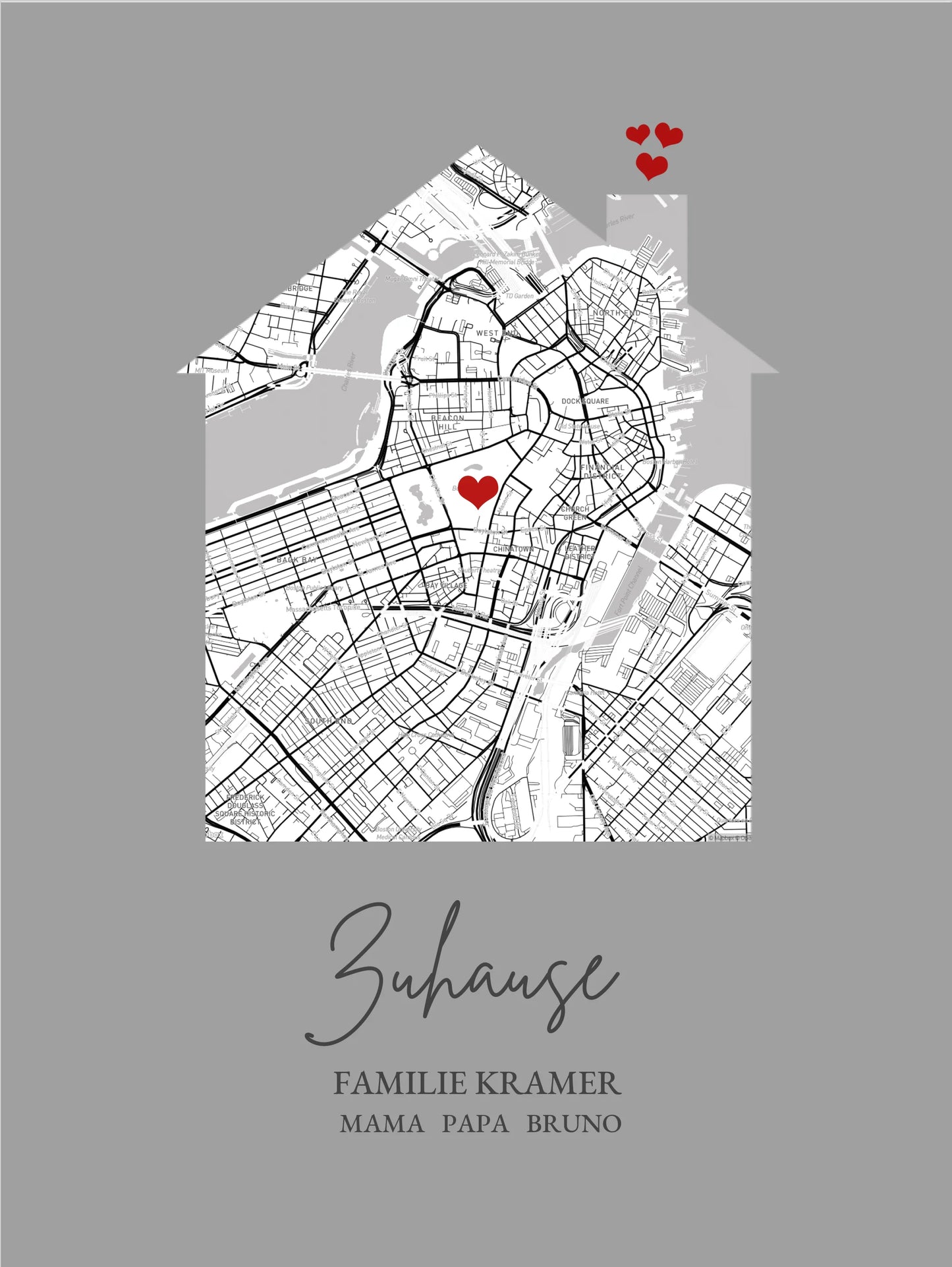 Einweihungsgeschenk Zuhause Poster Geschenk Einzug Haus Wohnung | Koordinaten Bild | Richtfest Hausbau