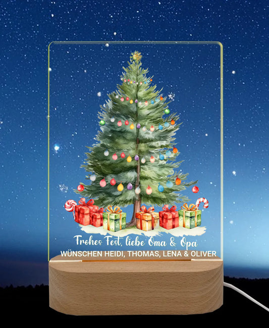 Licht an Nachthimmel