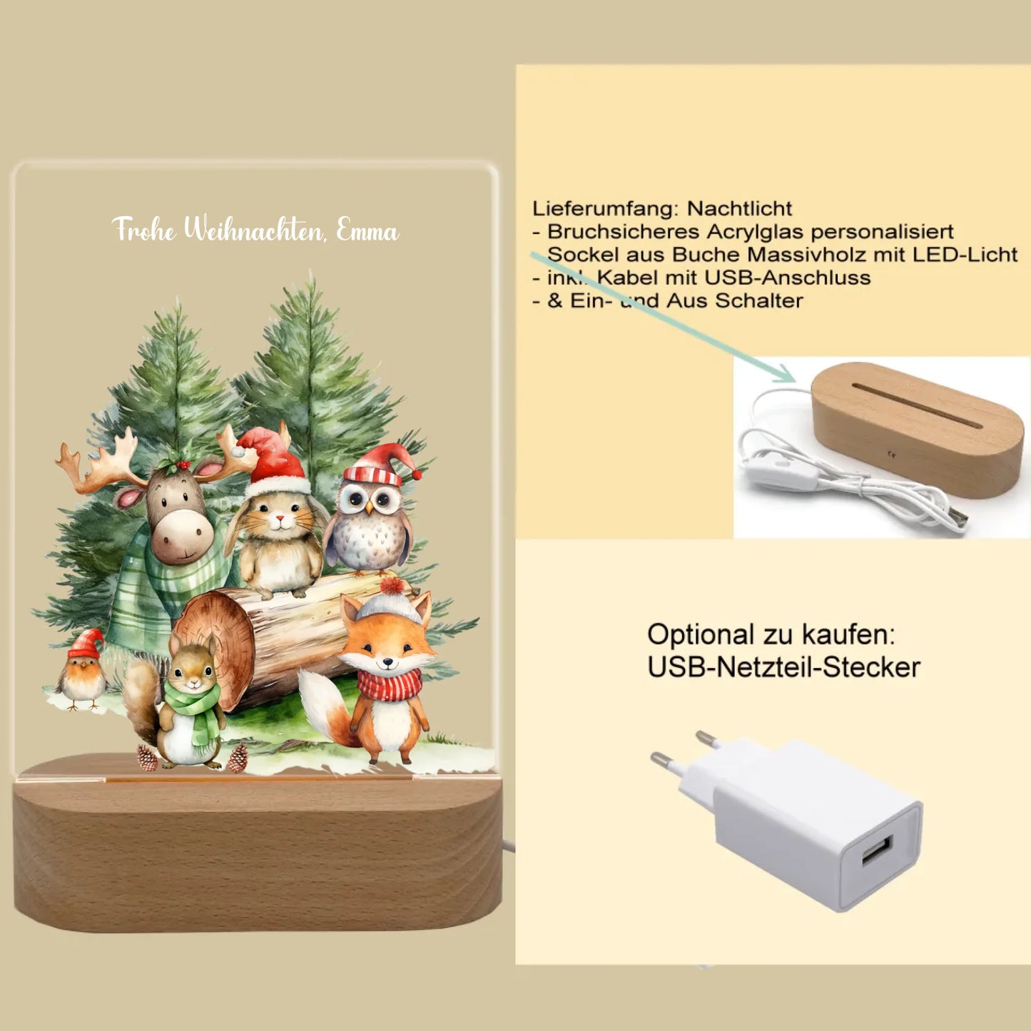 Produktinfo rechteckiges 3