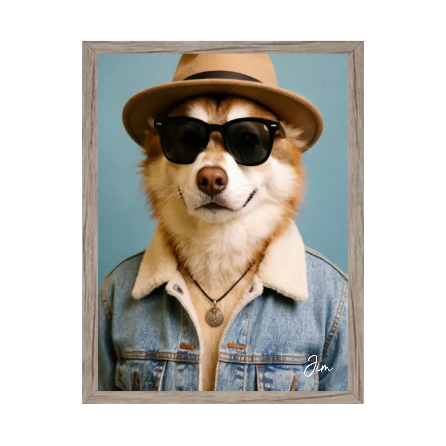 Hund Portrait - Hundeposter personalisiert - Weihnachtsgeschenk & Geburtstagsgeschenk