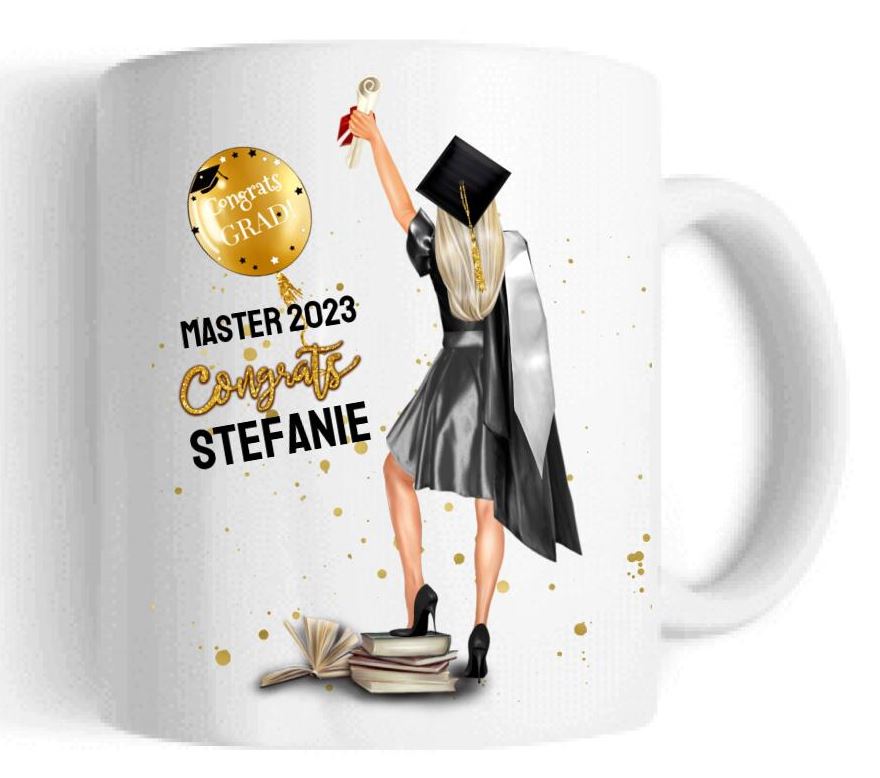 Personalisierte Abschlussgeschenke zum Bachelor, Master, Doktor, Uni, Abi und Schulabschluss.