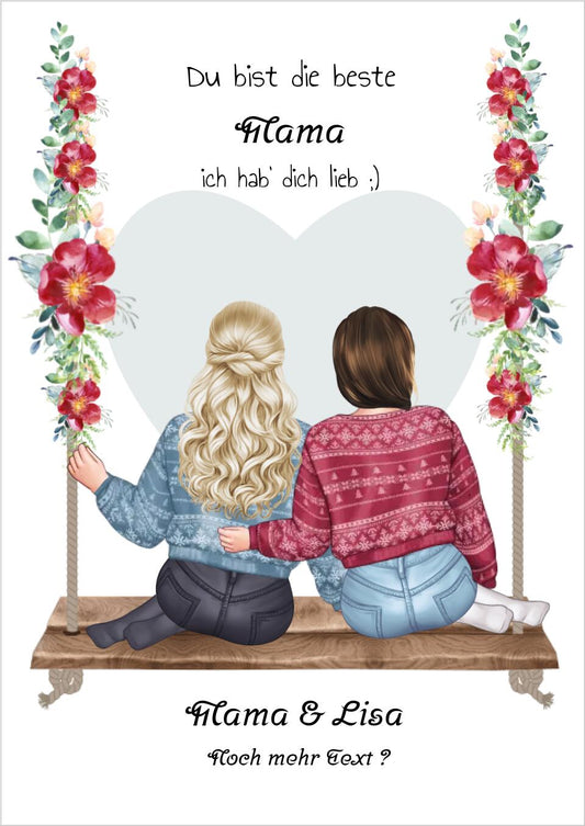 Personalisiertes Geschenk Mama, Mutter Tochter Geschenk, Muttertagsgeschenk