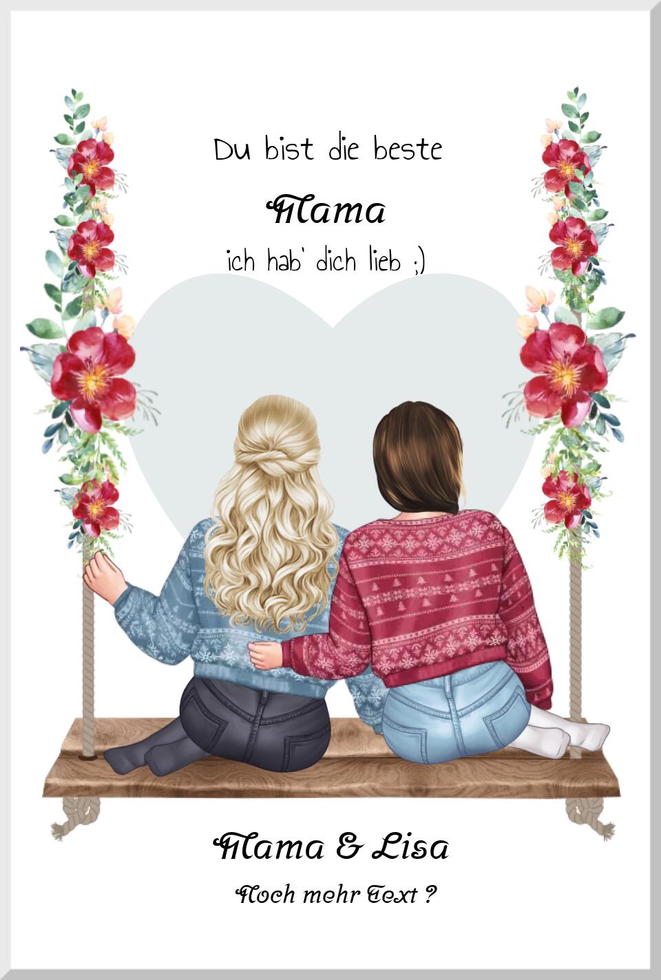 Personalisiertes Geschenk Mama, Mutter Tochter Geschenk, Muttertagsgeschenk