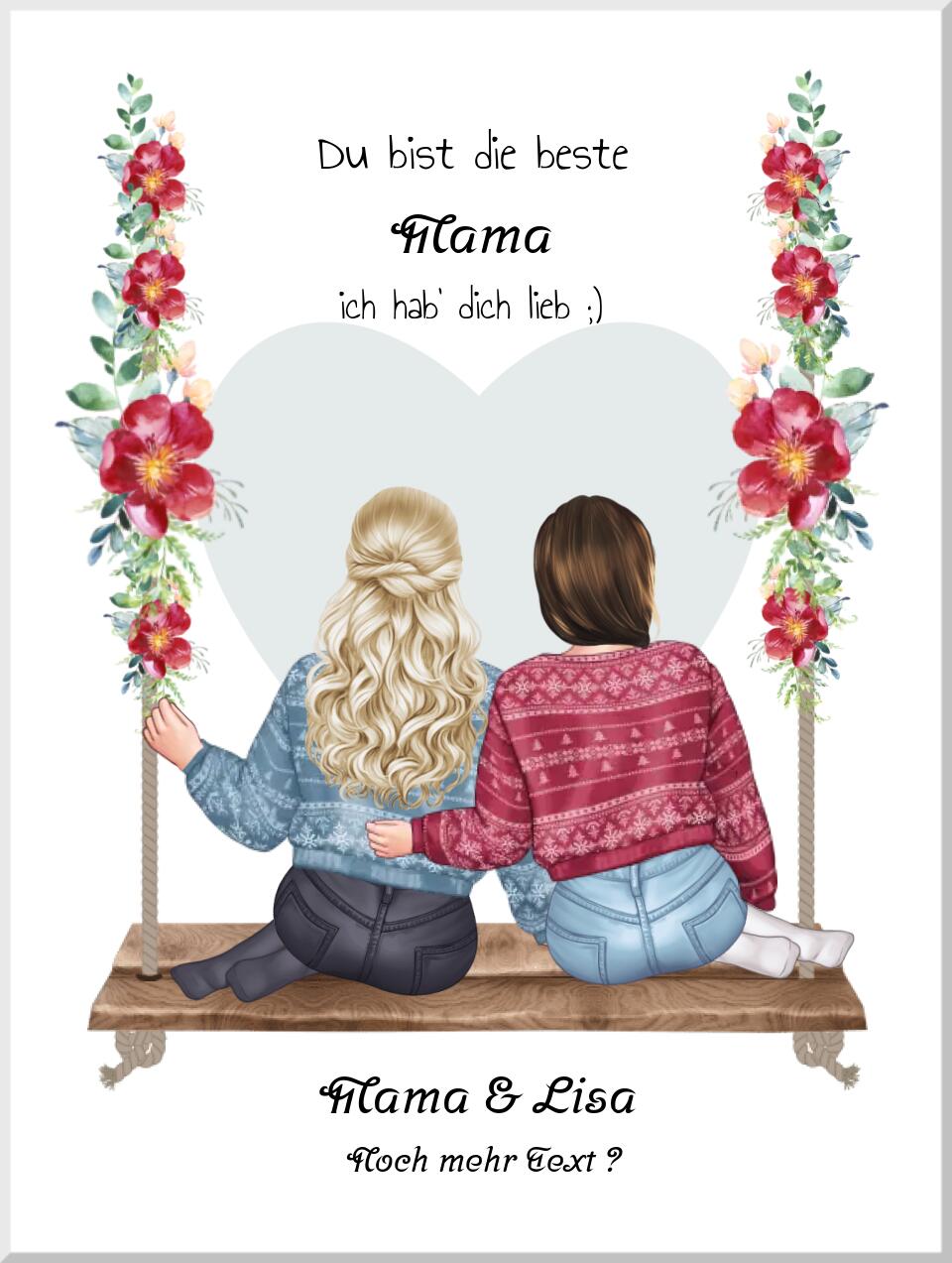 Personalisiertes Geschenk Mama, Mutter Tochter Geschenk, Muttertagsgeschenk