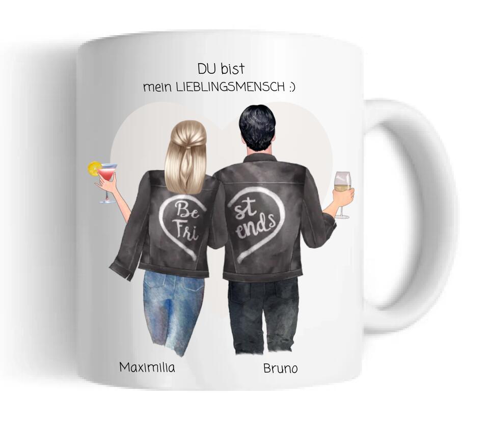 Personalisiertes Kaffeebecher Geschenk für Freundin, Freund, Partnergeschenk, Geburtstagsgeschenk Tasse