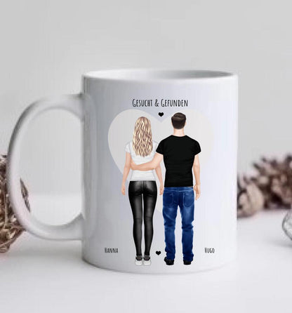 Geburtstag Geschenk Freundin, Geschenk Freund, personalisierte Tasse Partnergeschenk, Kaffeebecher Partner, Partnerin