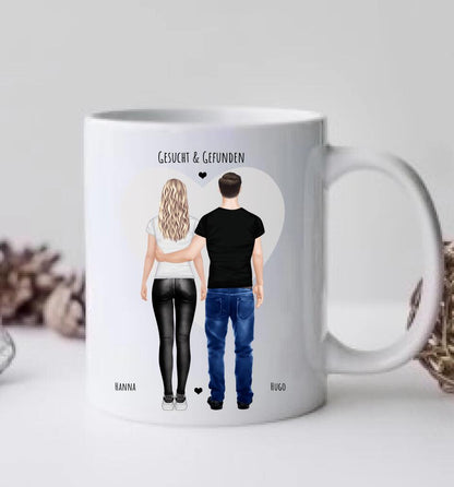 Geburtstag Geschenk Freundin, Geschenk Freund, personalisierte Tasse Partnergeschenk, Kaffeebecher Partner, Partnerin