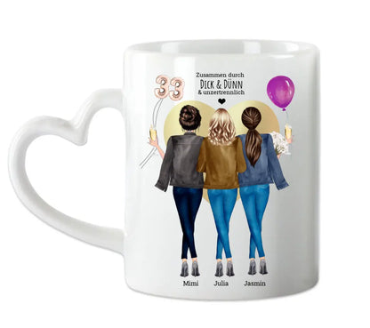 Freundinnen Tasse Geschenk Tasse, Personalisierte Tasse für Freundin, Geburtstagsgeschenk Geschenkidee