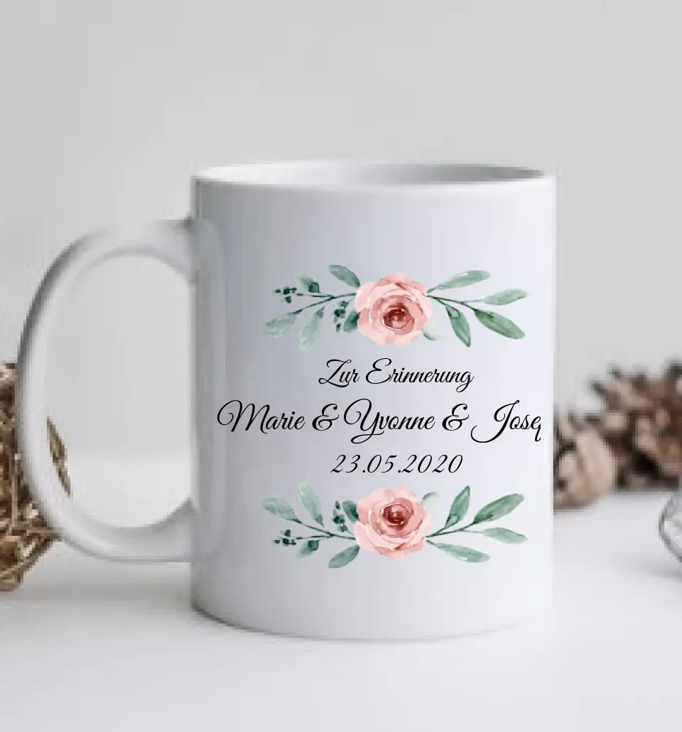 2 Trauzeuginnen Tasse Geschenkidee - Brautgeschenk - Hochzeitsgeschenk - Personalisierte Hochzeitstasse - Geschenk Brautpaar