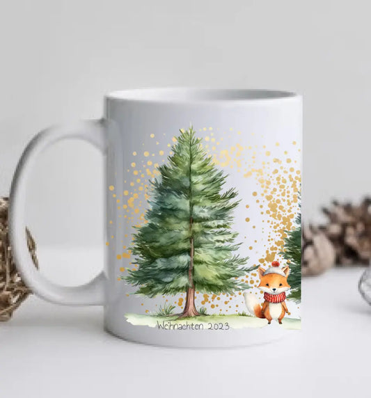 Geschenk Nikolaus, Weihnachten personalisiert -  Kindertasse, Kinderbecher, Kinderteller - Nikolaustasse, Weihnachtstasse - mit Name