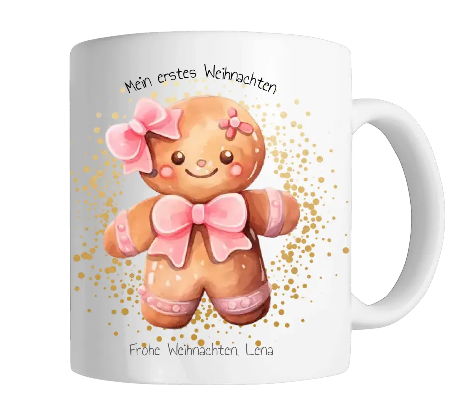 Geschenk Nikolaus, Weihnachten personalisiert -  Kindertasse, Kinderbecher, Kinderteller - Nikolaustasse, Weihnachtstasse - mit Name