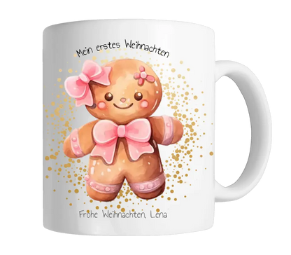 Geschenk Nikolaus, Weihnachten personalisiert -  Kindertasse, Kinderbecher, Kinderteller - Nikolaustasse, Weihnachtstasse - mit Name