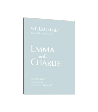 Willkommensposter Hochzeit  | Willkommensschild Hochzeit personalisiert | Hochzeitsempfang Tafel