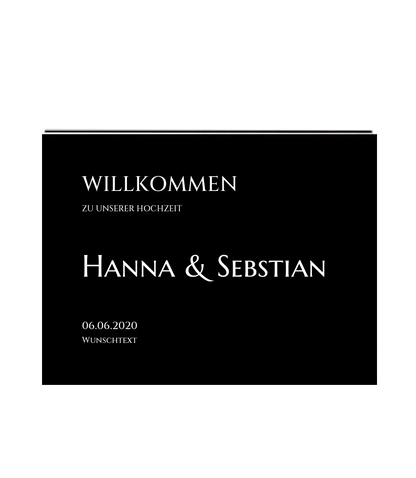 Willkommensposter Hochzeit  | Willkommensschild Hochzeit personalisiert mit Namen Datum | Empfang Schild Hochzeit