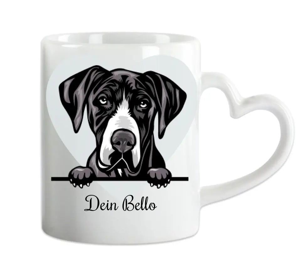 Geschenk für Hundebesitzerin / Hundebesitzer - Personalisierte Tasse mit Hund Motiv - Dog Mug für Hundefreunde und Tierliebhaber