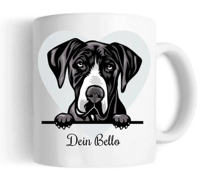 Geschenk für Hundebesitzerin / Hundebesitzer - Personalisierte Tasse mit Hund Motiv - Dog Mug für Hundefreunde und Tierliebhaber