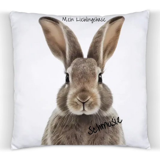 Personalisiertes Kissen, Tasse mit Haustier Motiv mit deinem Foto - Lieblingstierkissen -Tierliebhaber Dekokissen