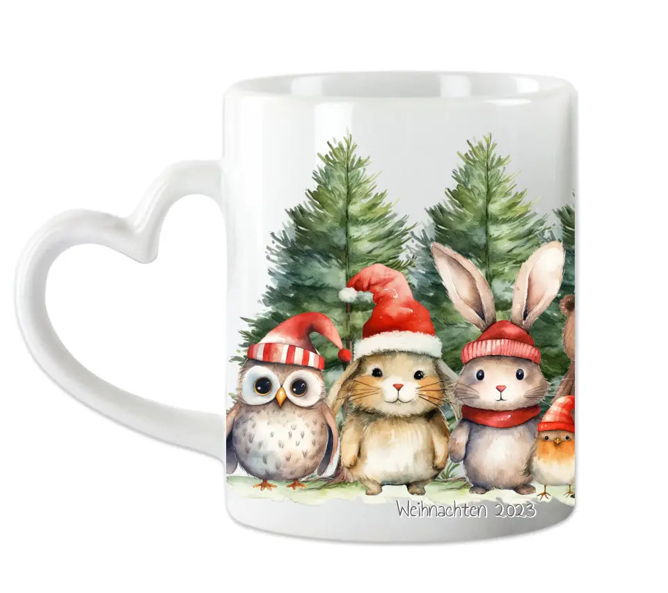 Geschenk Nikolaus, Weihnachten personalisiert -  Kindertasse, Kinderbecher, Kinderteller - Nikolaustasse, Weihnachtstasse - mit Name