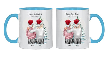 Personalisierte Tasse Nikolausgeschenk, Weihnachtsgeschenk für Geschwister, für Freundin personalisiertes Weihnachts-Tasse kleine Schwester, großer Schwester, Mama Tochter Geschenk