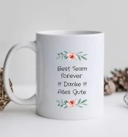 3 Beste Krankenschwester/ Pfleger Team Tasse, Personalisierter Kaffeebecher, Geschenk Kollegin, Tassendruck, Pflegerin, Ärztin, Arzt