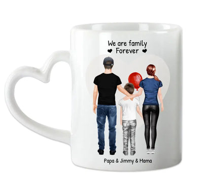 Weihnachtsgeschenk personalisierte Tasse Mama, Papa, Kind, Sohn oder Tochter- personalisierte Kaffeebecher Geburtstagsgeschenk - Weihnachtsgeschenkidee