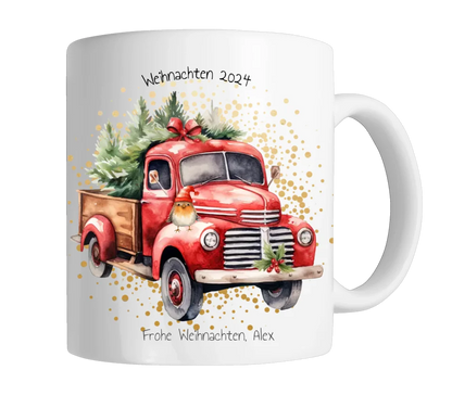 Geschenk Nikolaus, Weihnachten personalisiert -  Kindertasse, Kinderbecher, Kinderteller - Nikolaustasse, Weihnachtstasse - mit Name