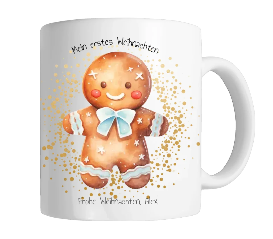 Geschenk Nikolaus, Weihnachten personalisiert -  Kindertasse, Kinderbecher, Kinderteller - Nikolaustasse, Weihnachtstasse - mit Name