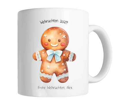 Personalisierte Kindertasse Nikolaustasse Weihnachtstasse, mit Namen Geschenk