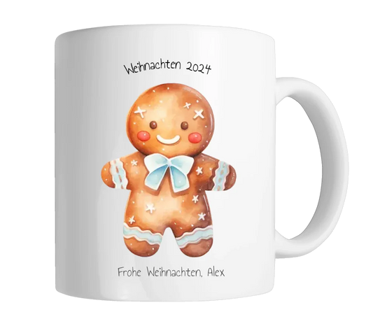 Personalisierte Kindertasse Nikolaustasse Weihnachtstasse, mit Namen Geschenk