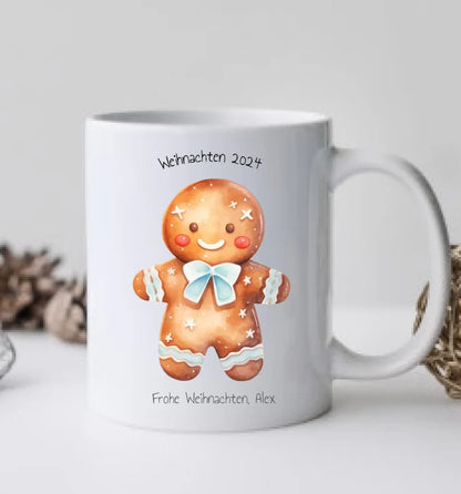 Personalisierte Kindertasse Nikolaustasse Weihnachtstasse, mit Namen Geschenk